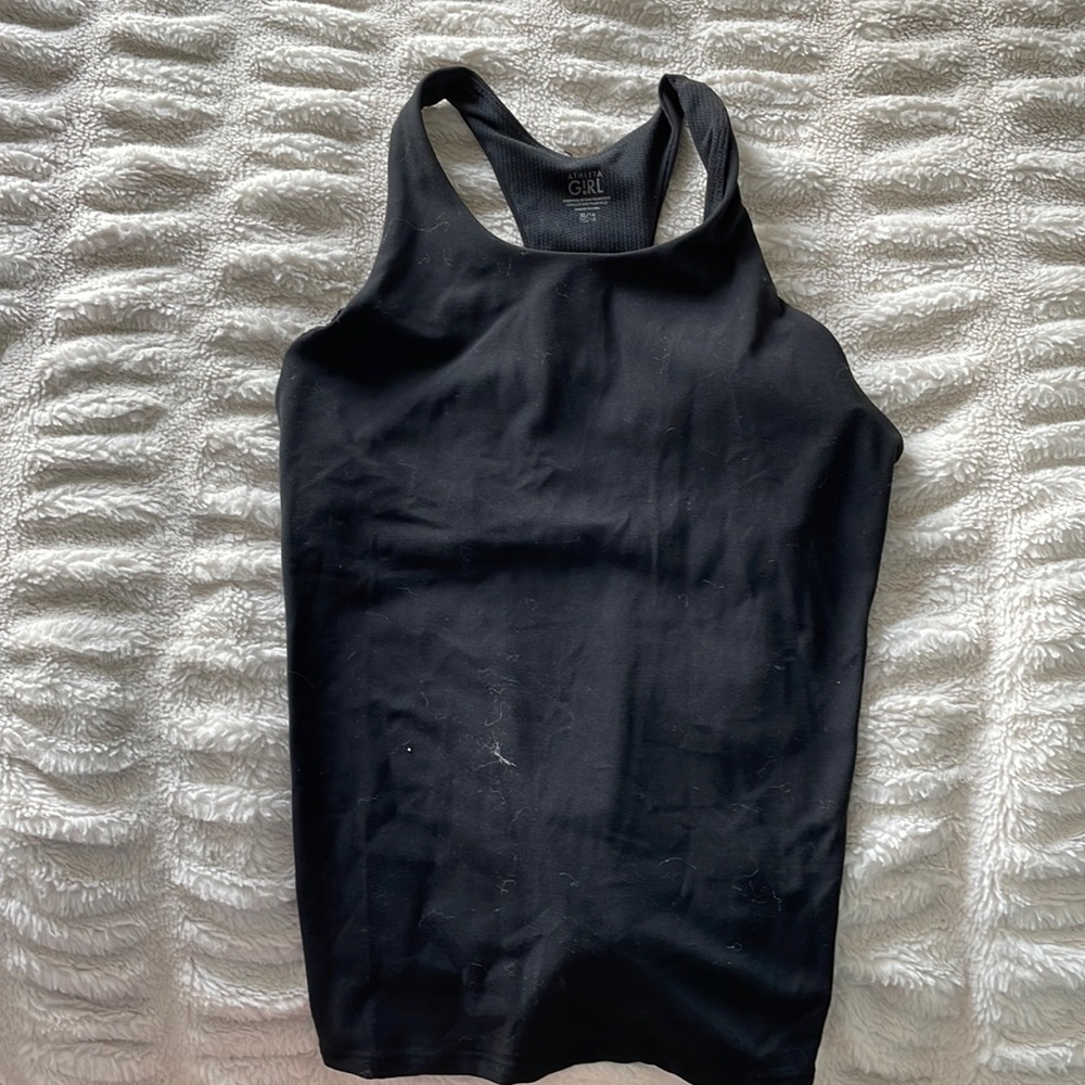 Athleta girl black tank top size xl/14